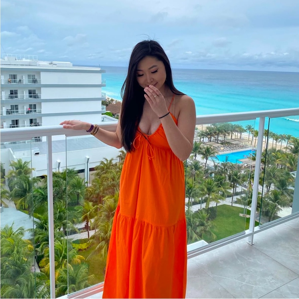 Orange Maxi Dress